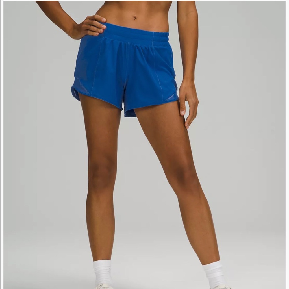 Lululemon Hotty Hot Shorts Tall symphony blue